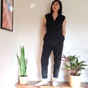 American apparel black jumpsuit